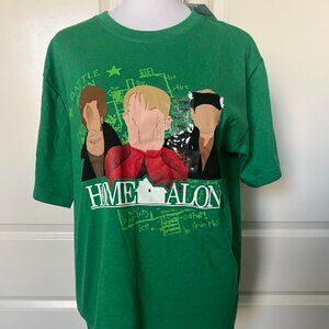 NWT Home Alone Short Sleeve Christmas Holiday Shirt Size Large NEW
